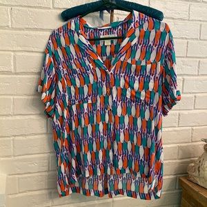Anthropologie Fish Button-Up Shirt